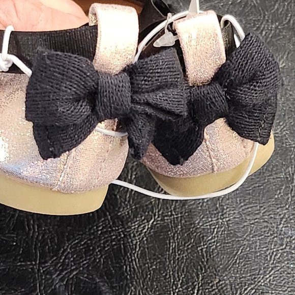 New Cat And Jack Rose Gold Ballet Style Dress Flats Size 6 Toddler - Picture 3 of 10